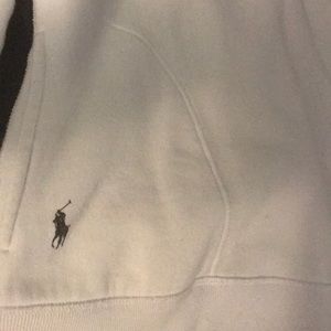 White Polo Pull Over Hooodie!!